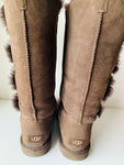 UGG Women’s Bailey Button Triplet Classic Tall Boots In Chestnut Size 9