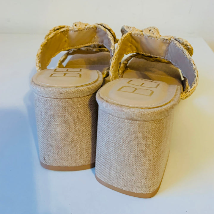 Beach by Matisse CoCo Folly Natural Heeled Sandal Size 8 New in Box