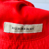 Burberry Authentic Reversible Cotton Blend Bucket Hat in Red