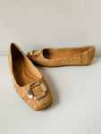 Anne Klein Aggie IFlex Cork Ballet Flats Size 7.5 New in Box