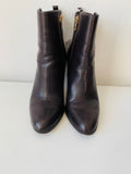 Coach Jemma Soft Calf Booties in Chestnut Size 9 Women’s