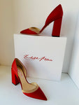 Kendall Miles CEO Pumps in Red Leather Size 41