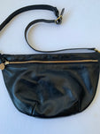 Clare V Grande Fanny Black Leather Handbag Crossbody/Bum Bag/Shoulder Bag