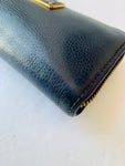 Marc by Marc Jacobs Blue Pebble Grain Leather Wallet