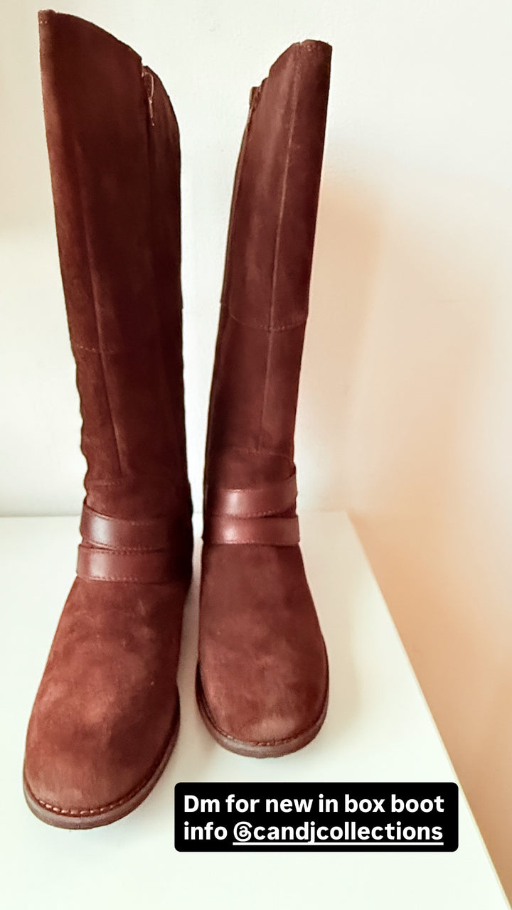 The North Face Women’s Bridgeton Brown Suede Knee Boots Size 8.5