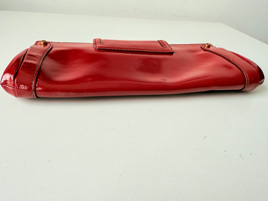 Cole Haan Vintage Red Patent Leather Clutch