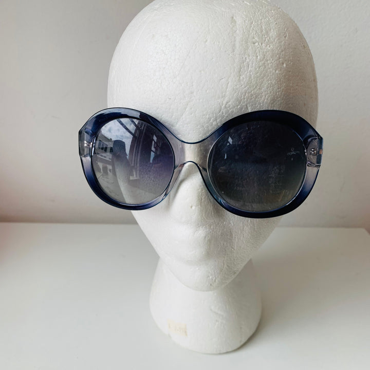 Tory Burch Round Blue Sunglasses