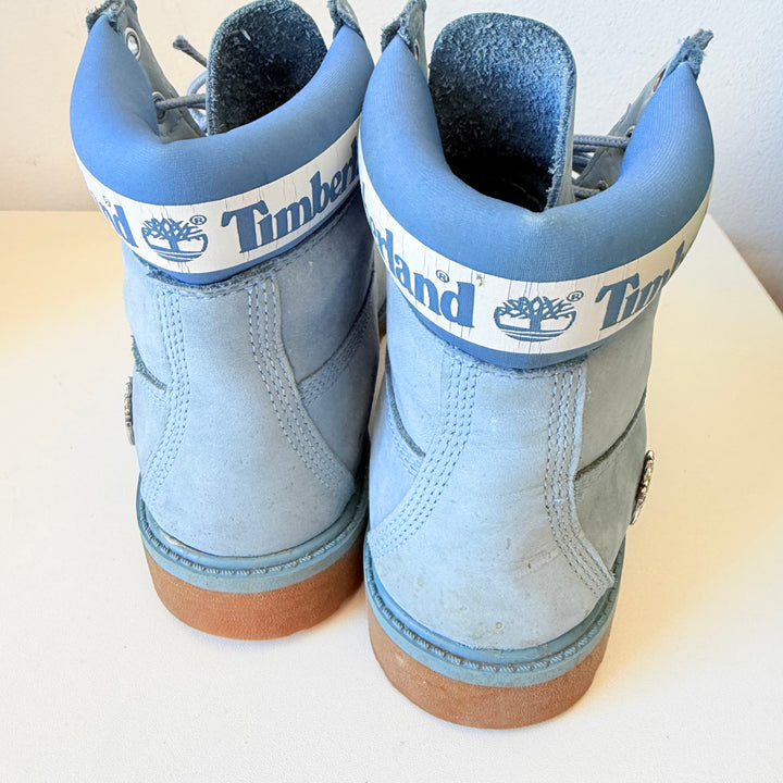 Timberland Light Blue Boots Size 5 Boys (Womens 6.5-7)