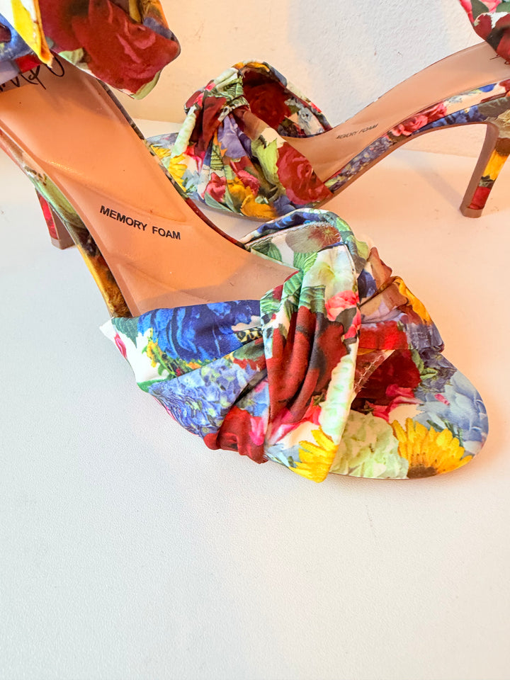Impo Tristan Floral Heeled Sandal Size 8