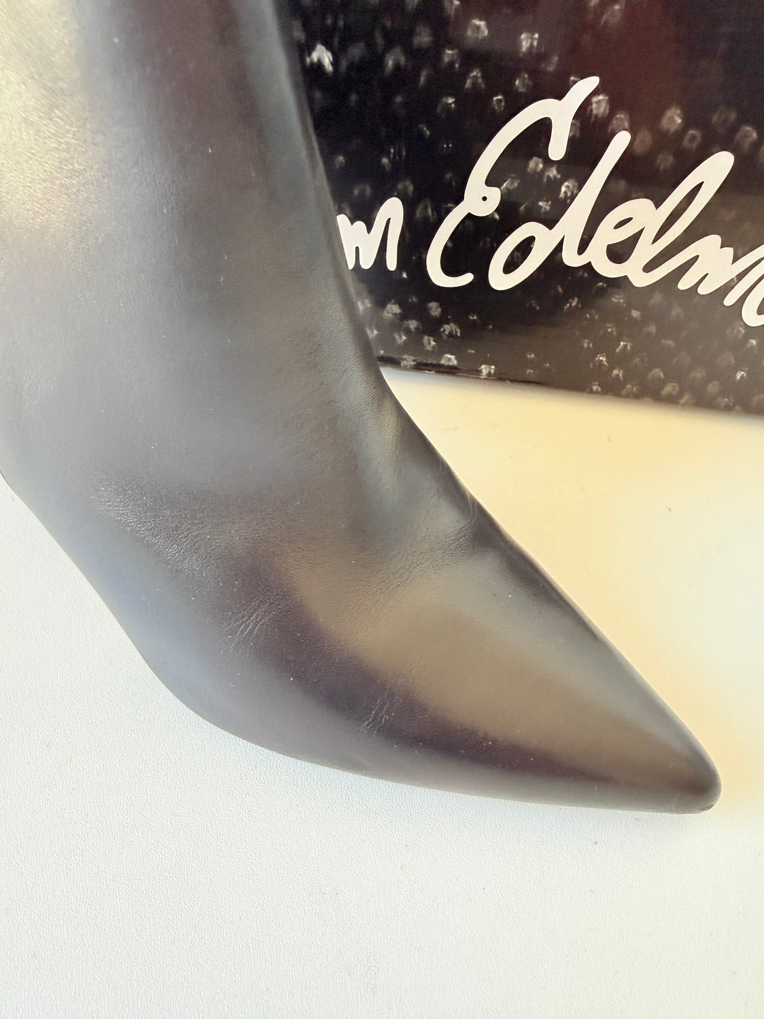 Sam Edelman Rita Black Leather Pointed Toe Bootie Size 6.5 New