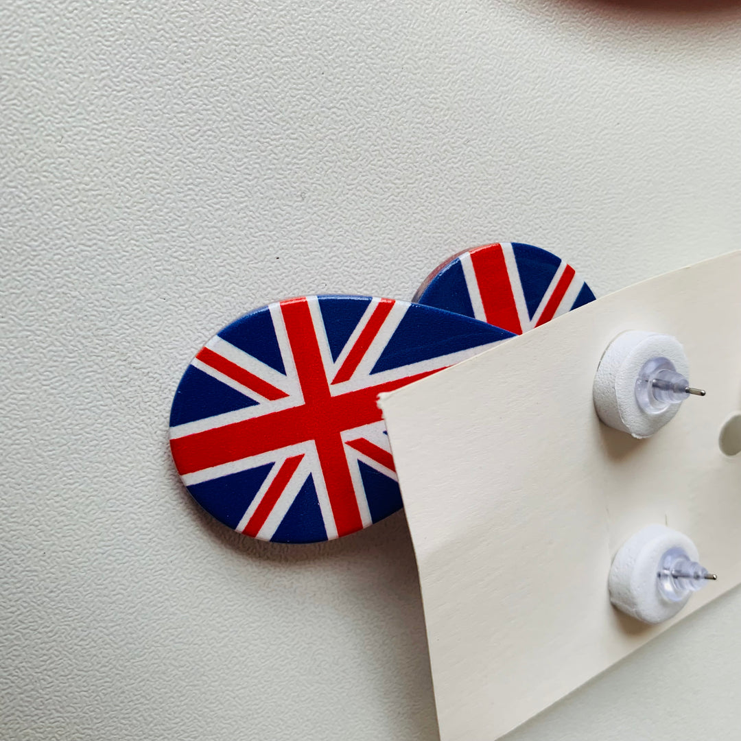 Union Jack Pierced Earrings