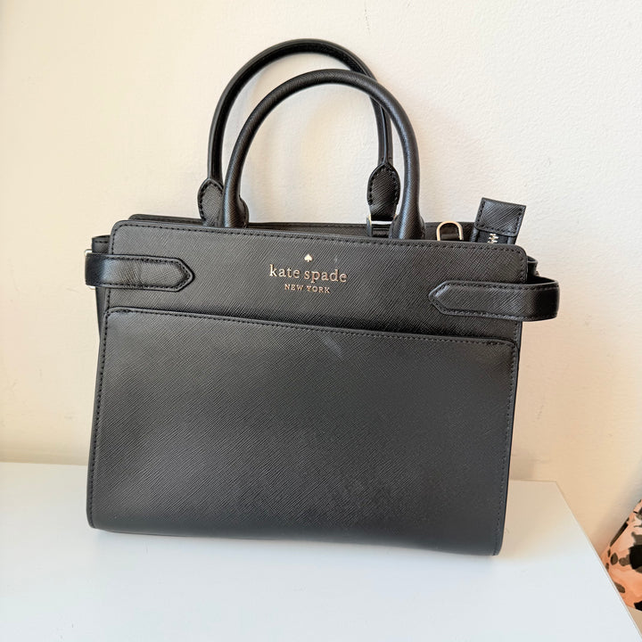 Kate Spade New York Black Saffiano Leather Handbag