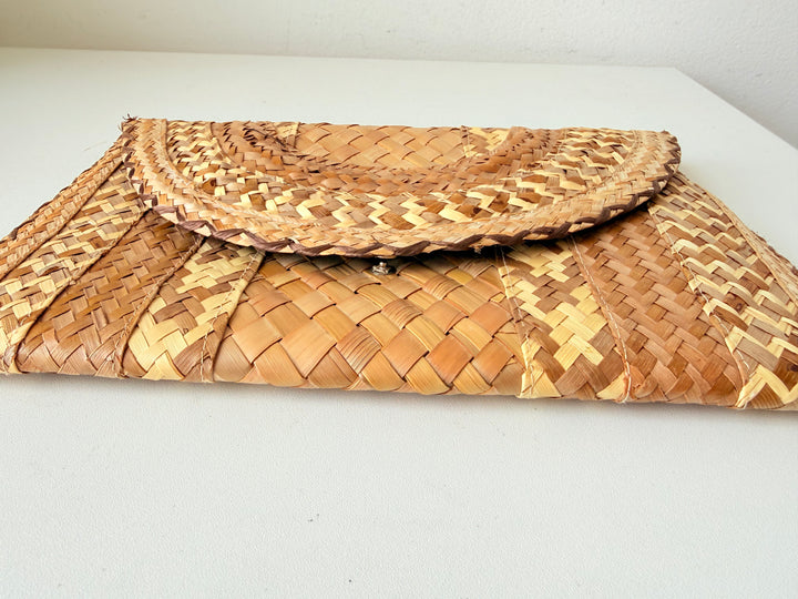Vintage Straw/Rattan Clutch Handbag