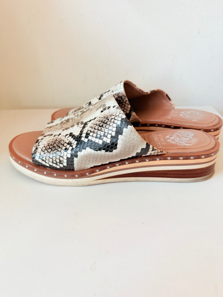 Vince Camuto Women’s Meralda Wedge Slide Sandals Sise 8