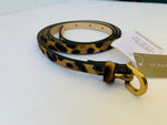 J. Crew Leopard Calf Hair Belt Size Large