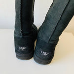 UGG Classic Tall Black Suede and Sheepskin Boots Women’s Size 7