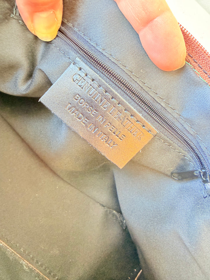 Vera Pelle Hot Pink Leather Handbag