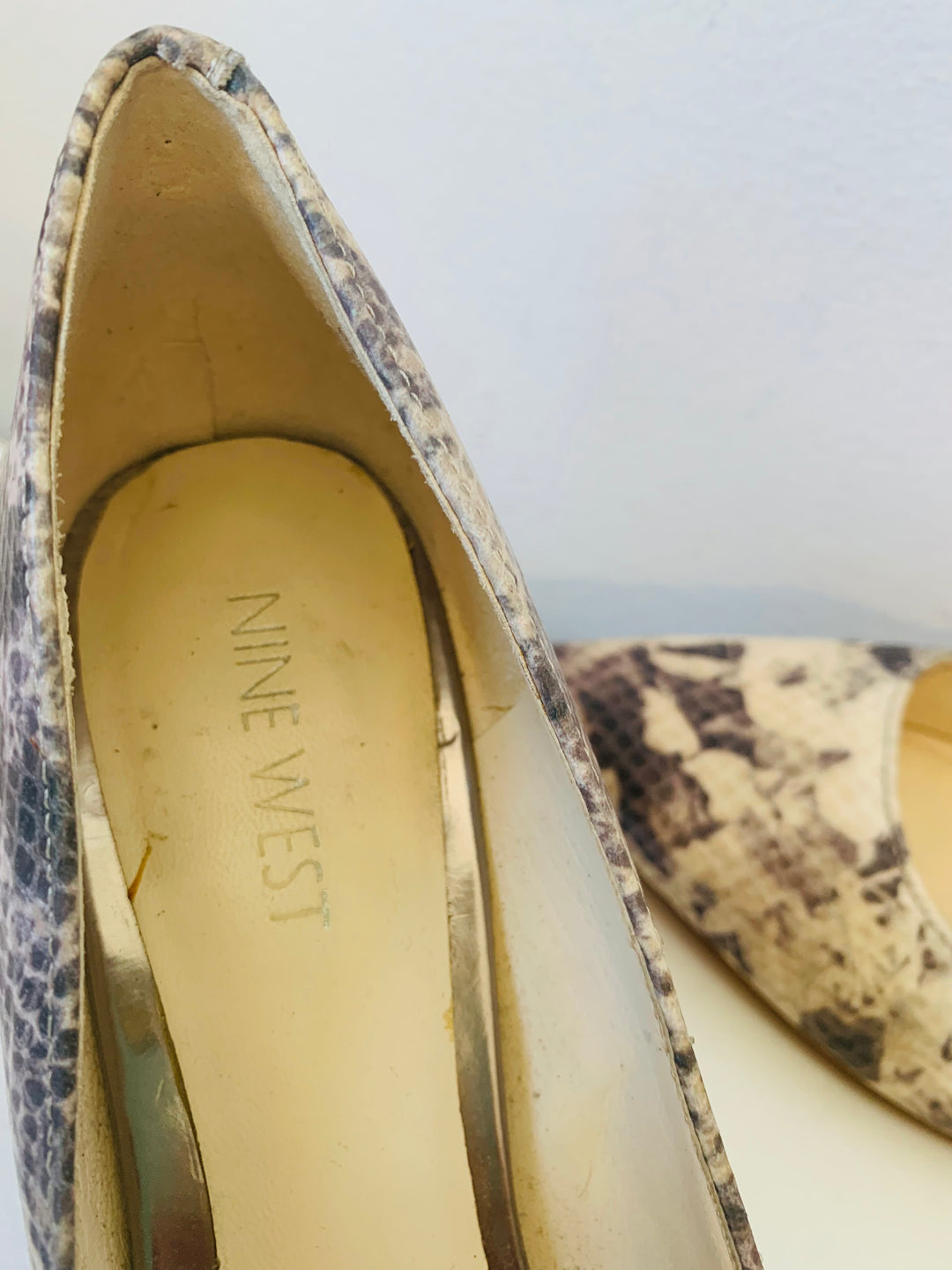 Nine West Faux Snakeskin Pump Size 7.5