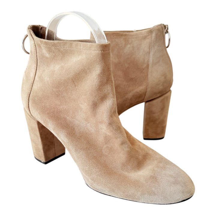 Via Spiga Nadia Suede Tan/Taupe Ankle Booties Size 9 Medium