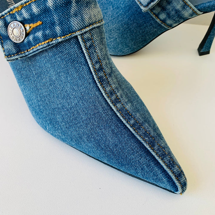 Jeffrey Campbell Jean Heeled Mules Size 10 (Fit like a 9-91/2) New