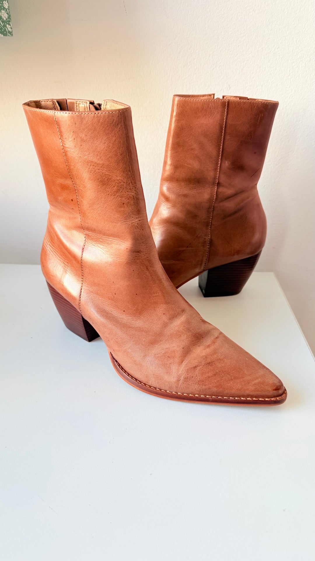 Matisse Caty Brown Leather Boots Size 10