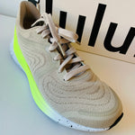 Lululemon Women’s Blissfeel Run 2 Sneakers in Lime Green and Neutral Size 7.5 New in Box