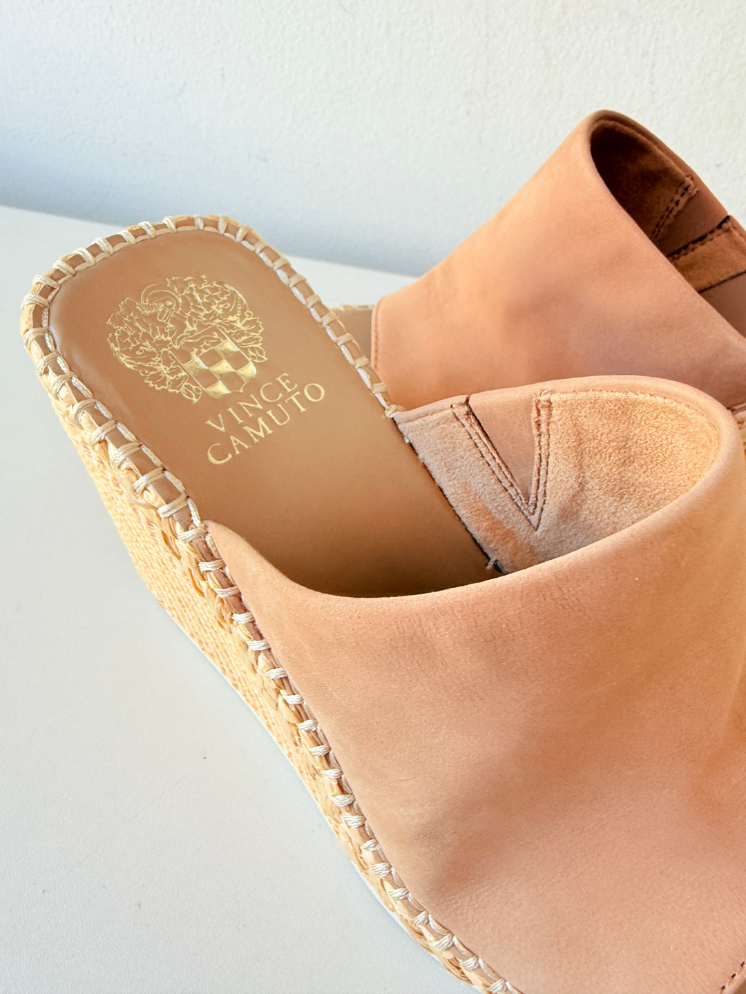 Vince Camuto Brissia Espadrille Wedge in Tortilla Size 8.5