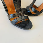 Modern Vintage Rabelle T-Strap Black Leather Sandals Size 37.5