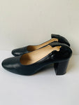 Everlane Black The Italian Leather Day Heel Pumps Size 7