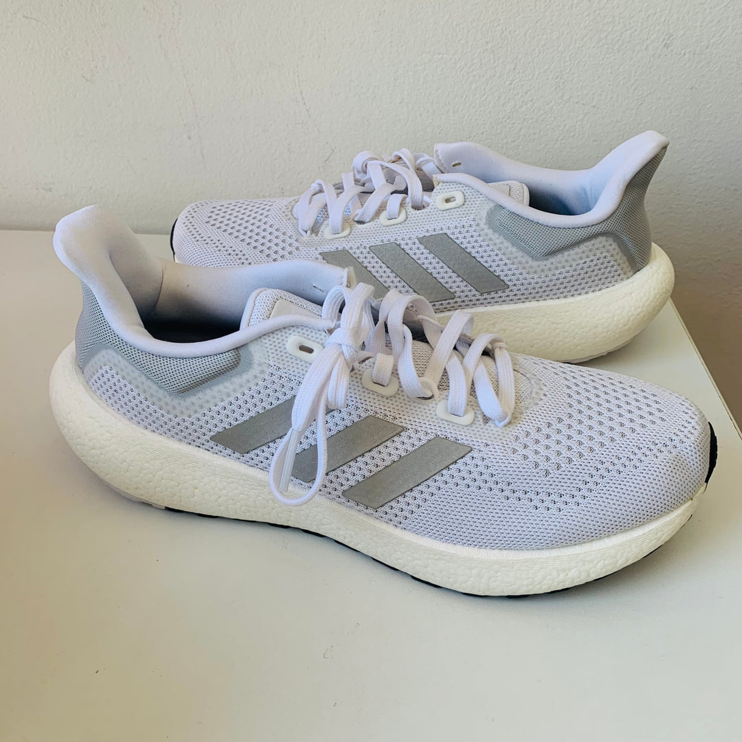 Adidas Pureboost Jet W Silver Metallic Running Shoes New In Box Size 9