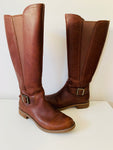 Timberland Savin Hill Brown Leather Tall Boots Size 7.5