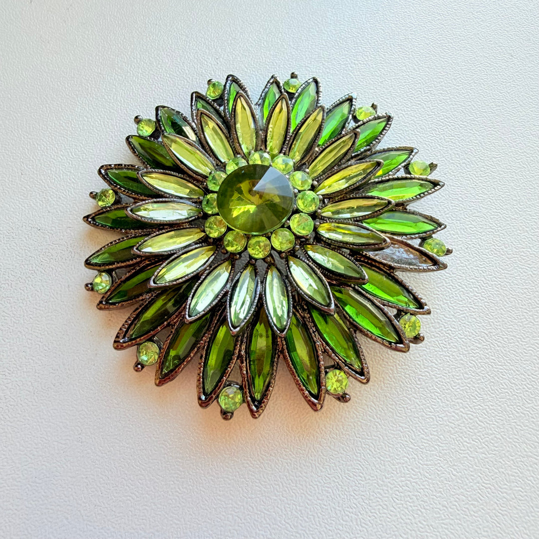 Green Vintage Brooch