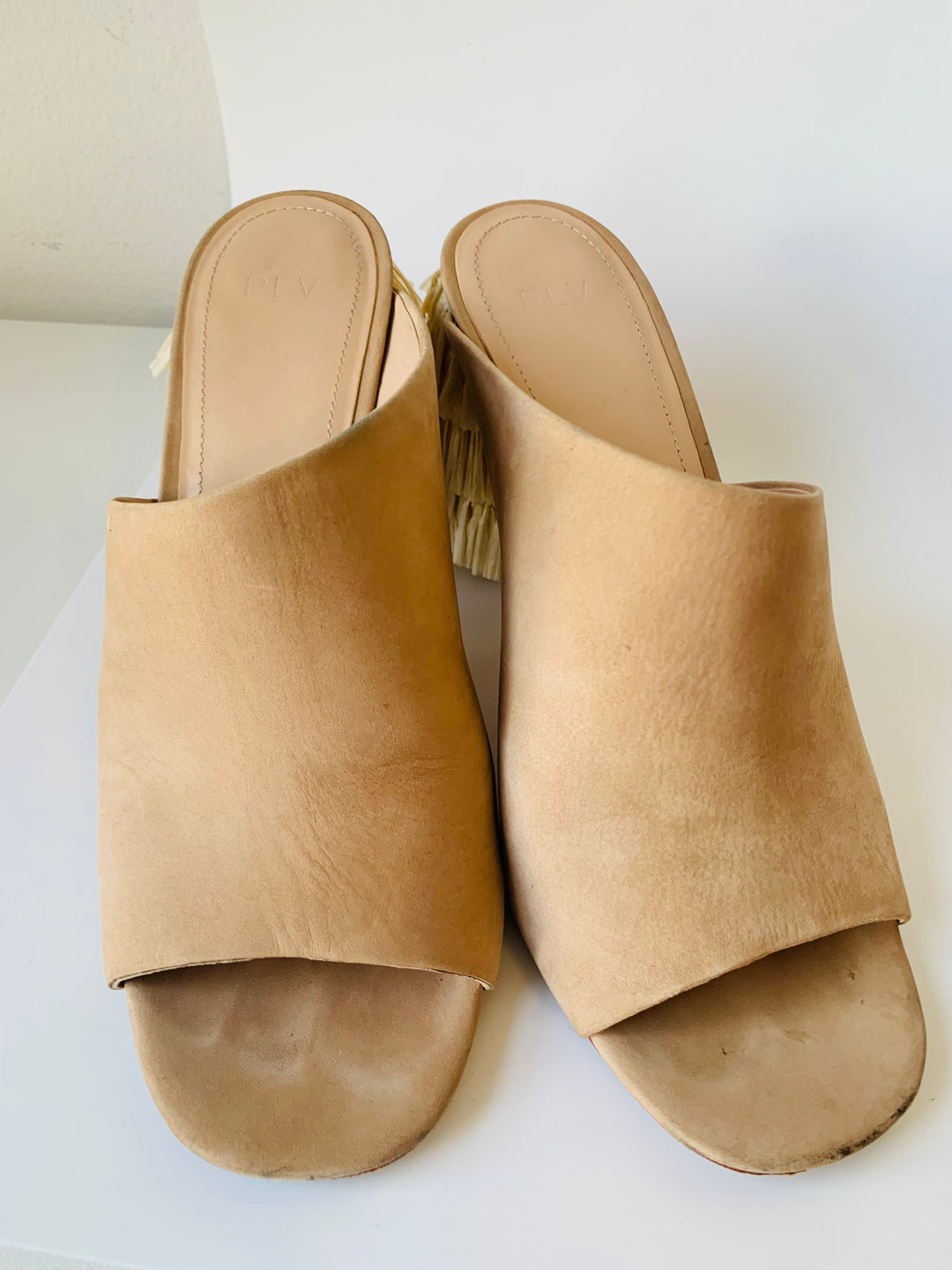 Pour la Victoire Suede Peep Toe Fringe Heels Size 8