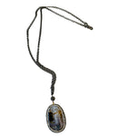 Brand Cazon Agate  and Crystal Pendent Necklace