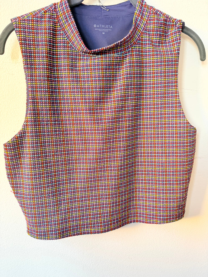 Athleta Muliticolor Cropped Top Size Medium