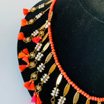 Anthropologie Serefina Miranda Choker/Necklace in Pink & Orange