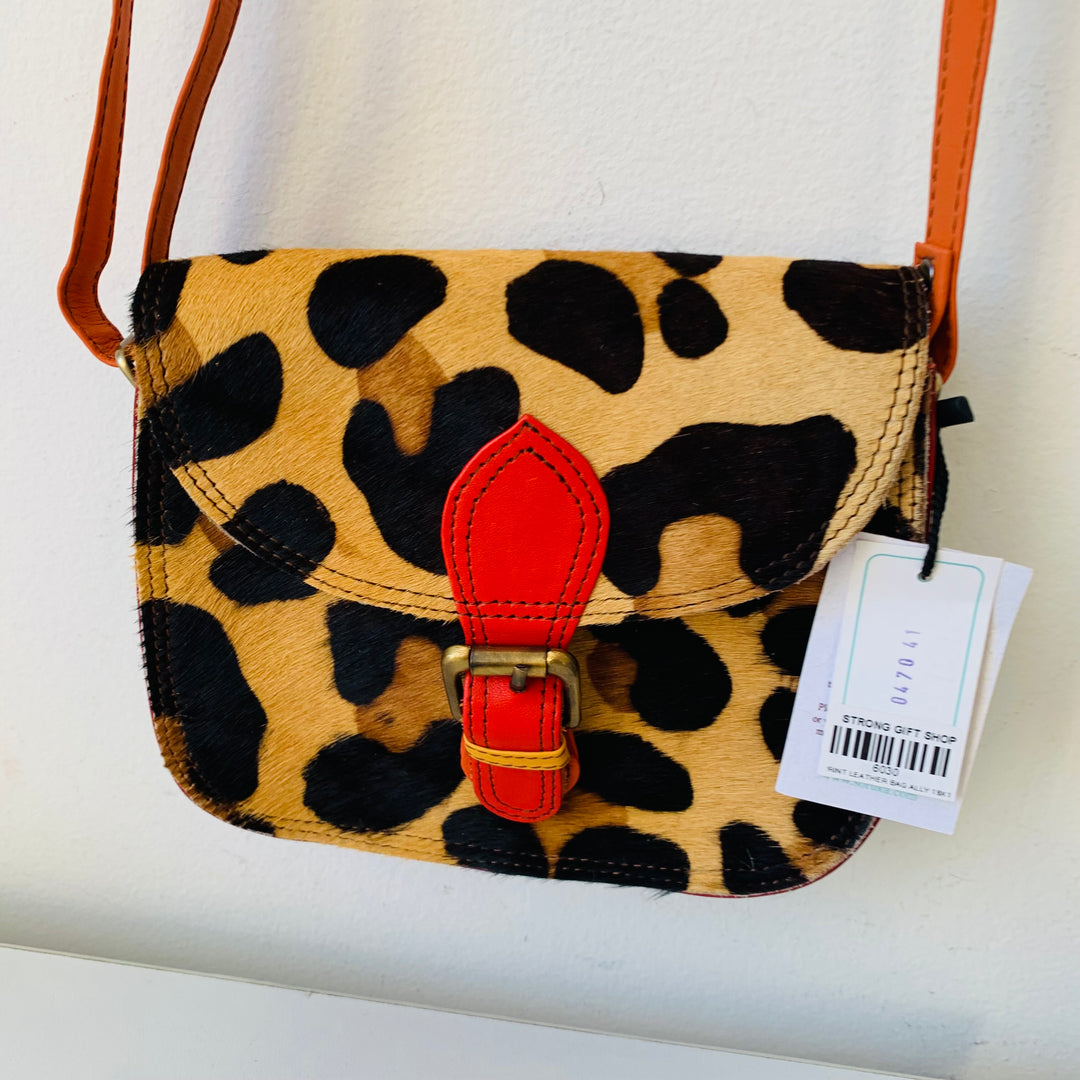 Soruka Animal Print Crossbody Handbag Made From Recycled Leather