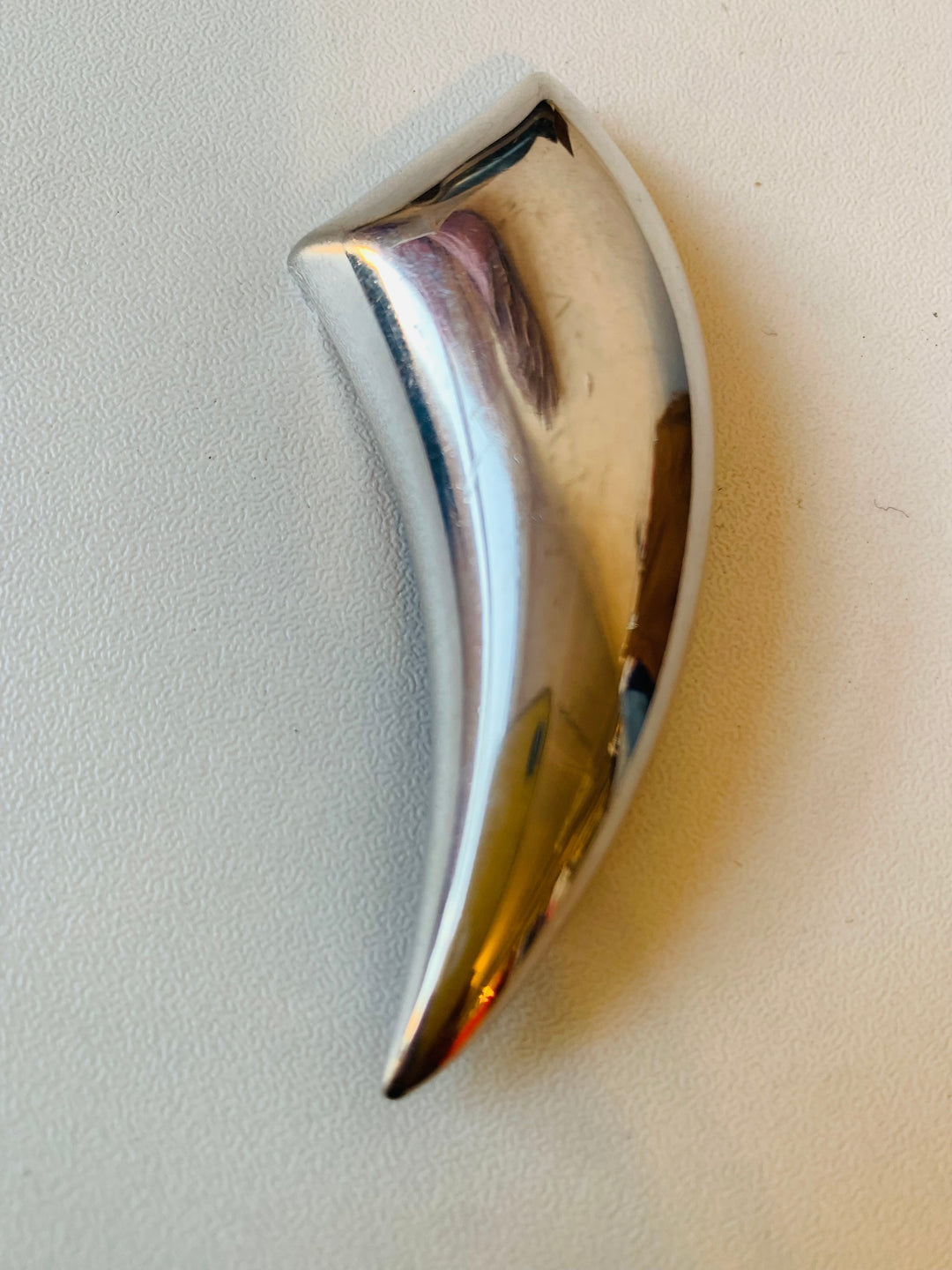 Vintage Tooth Silver Brooch