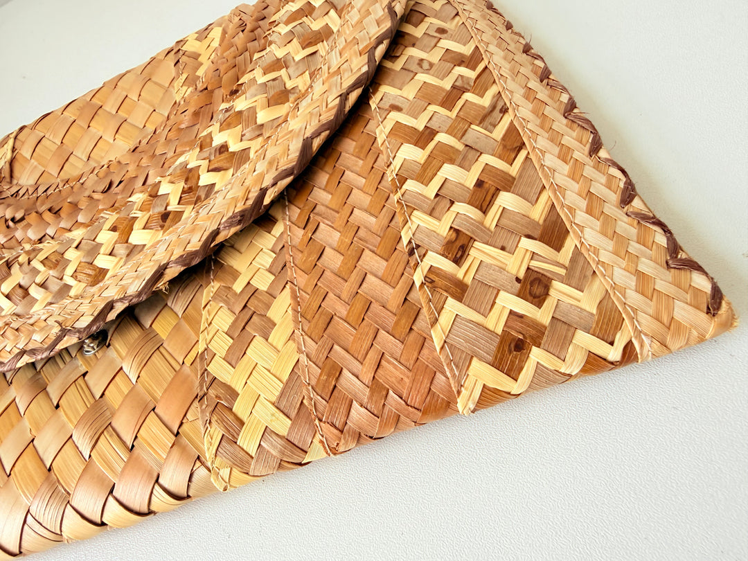 Vintage Straw/Rattan Clutch Handbag