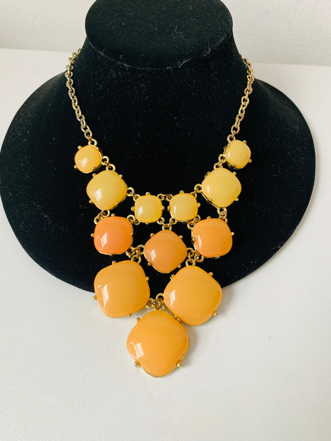 Orange & Peach Statement Necklace