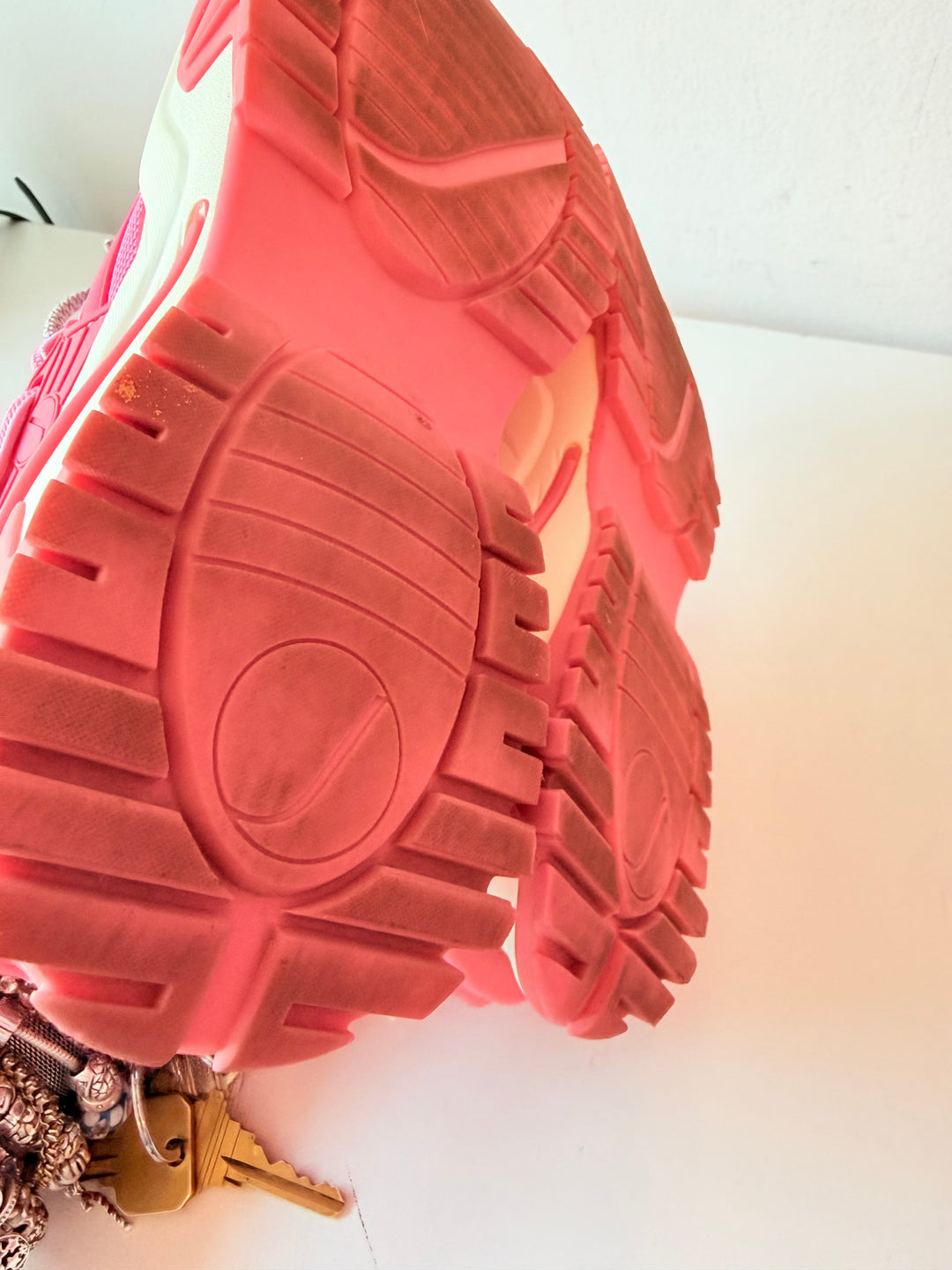 Javi Dominance Sneakers Pink/White Chunky Midsole Women’s Size 6.5