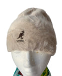 Kangol Skull Pull Down Hat in Cream Angora Blend
