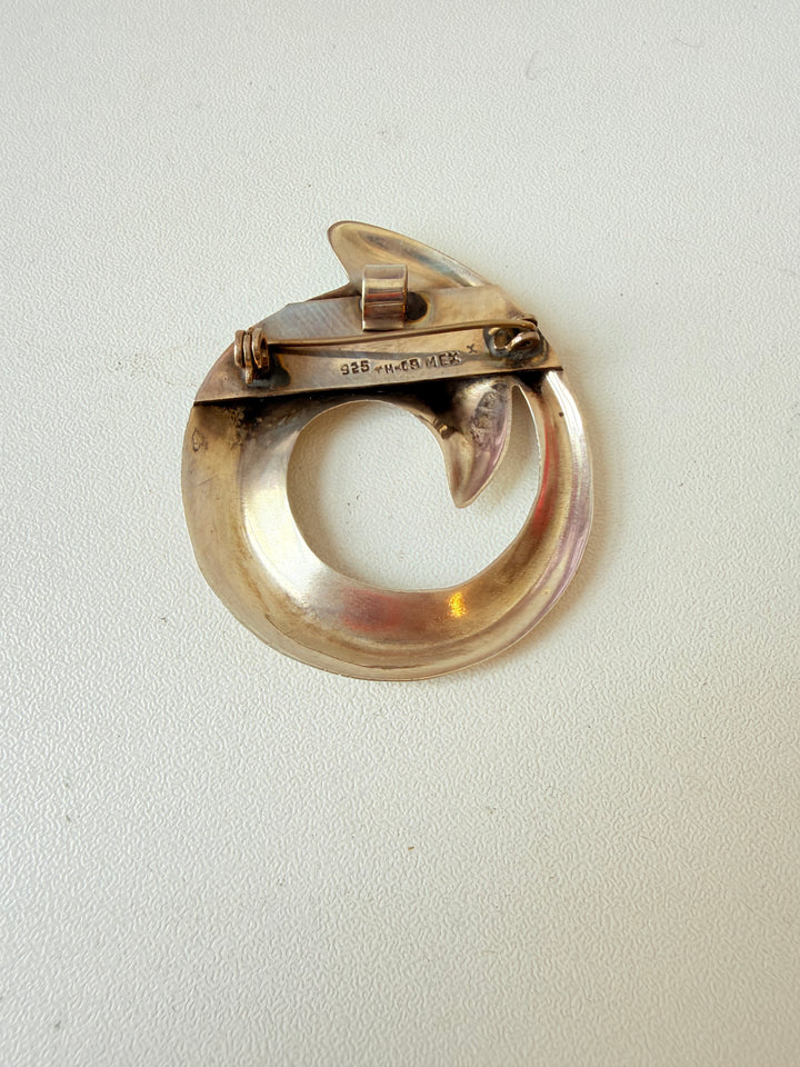 Vintage Taxco Sterling 925 Swirl Brooch/Pin
