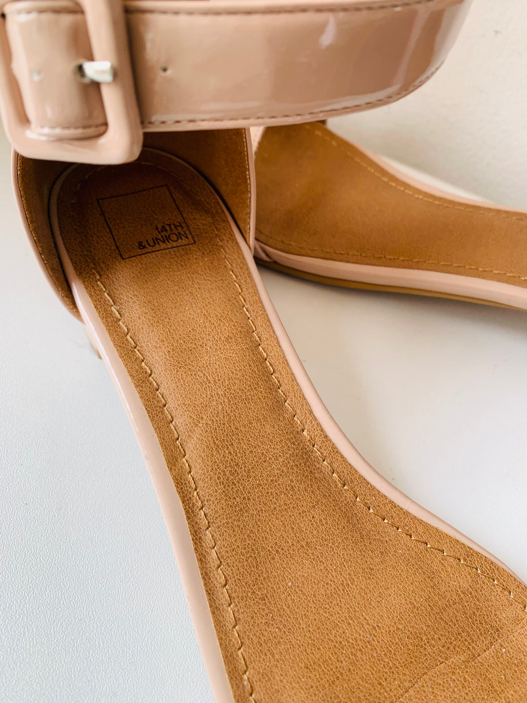 14th And Union Nude Patent Sandals Size 7.5