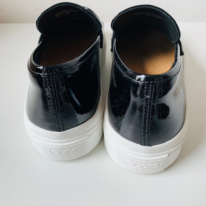 J/Slides GiGi Black Patent Leather Slip Ons Size 7 New in box