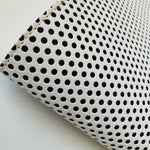 Vegan White and Black Polka Dot Clutch/Handbag