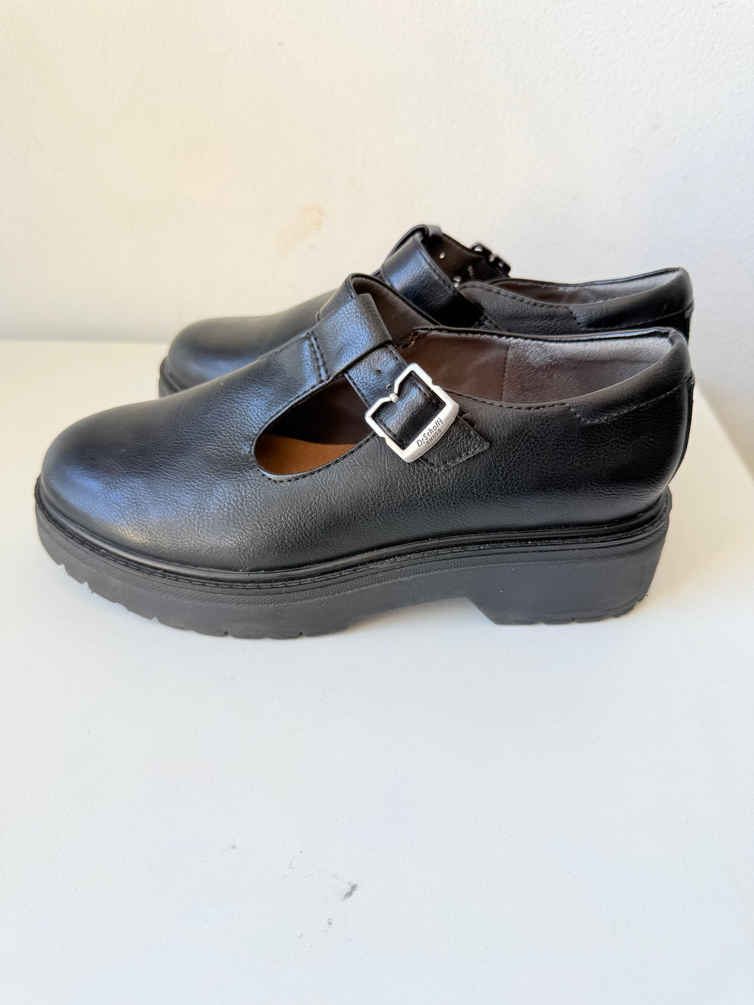 Dr Scholl’s Bring It Mary Jane Flats In Black Size 6