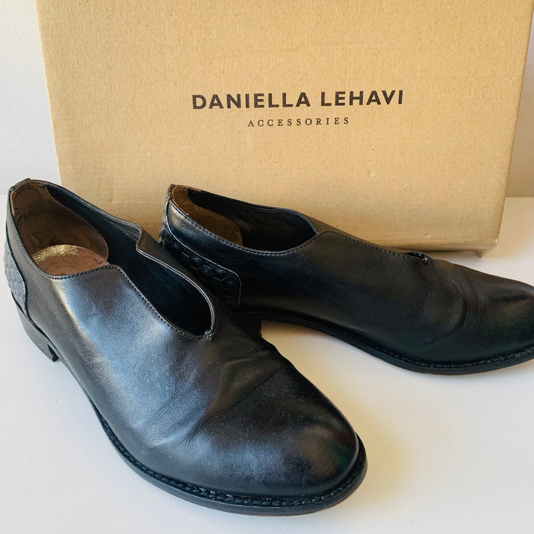Daniella Lehavi Slip On Black And Grey Loafers Size 38