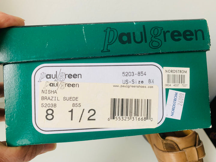 Paul Green Nisha Suede Sneaker In Tan/Brown Size 8.5 Women’s