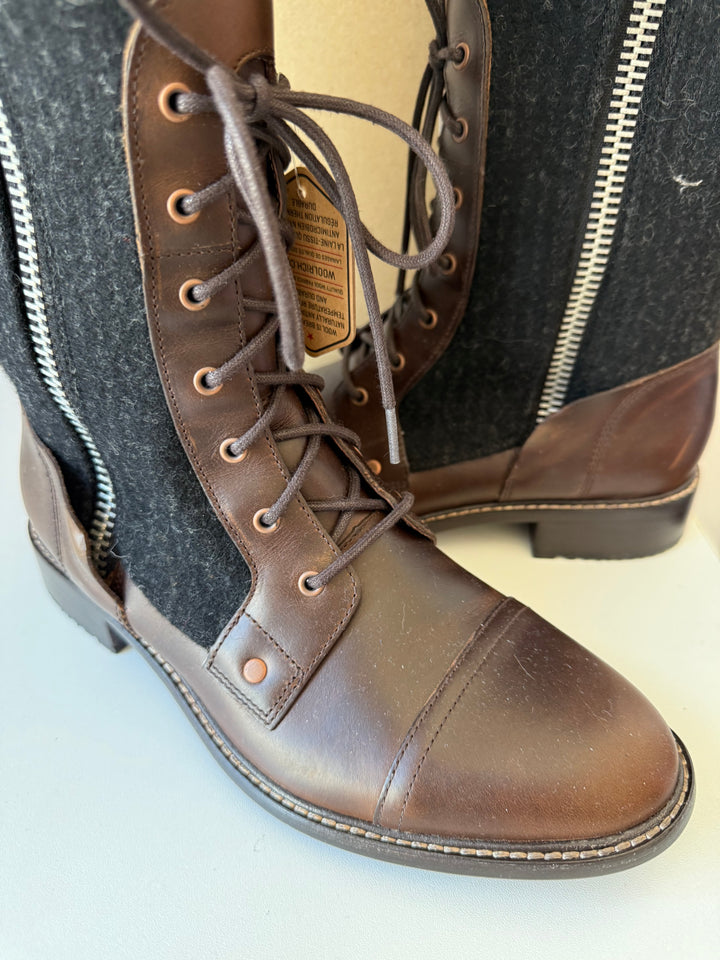 Woolrich Women’s Roadhouse Salt Marsh Conductor Stripe Boots Size 8
